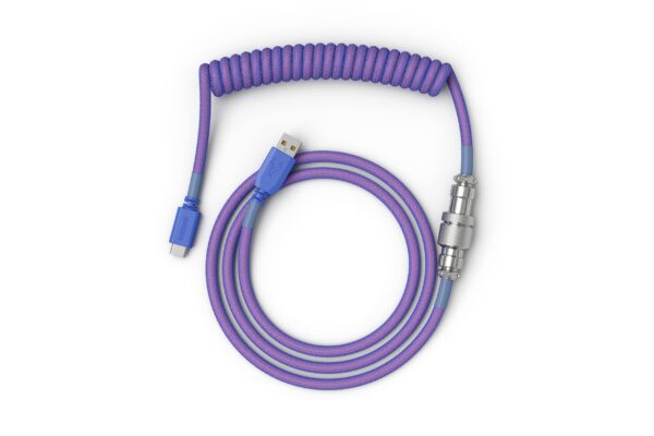 Glorious Coiled Cable – Nebula | Premium Mechanical Keyboard Cable
