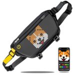 Divoom Pixoo Sling Bag – Black | LED Pixel Display Smart Crossbody Bag