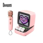 Divoom DitooMic Pixel Art Karaoke Speaker - Pink