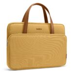 Tomtoc Versatile TheHer H21 Laptop Handbag – 13.5-Inch Yellow (Fits 14-Inch MacBook Pro)