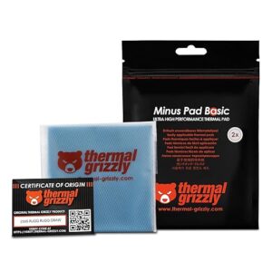 Thermal Grizzly Minus Pad Basic 100x100x0.5mm (2 pcs) – High Performance Thermal Conductive Pads for CPUs & GPUs