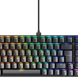 Glorious GMMK 2 96% Prebuilt Mechanical Keyboard – Black | Hot-Swappable Full-Size Compact RGB Keyboard