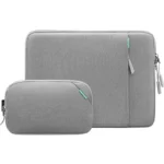Tomtoc Versatile A13 Laptop Sleeve & Accessory Pouch for 14" MacBook Pro/Laptops – 13.5-Inch Gray