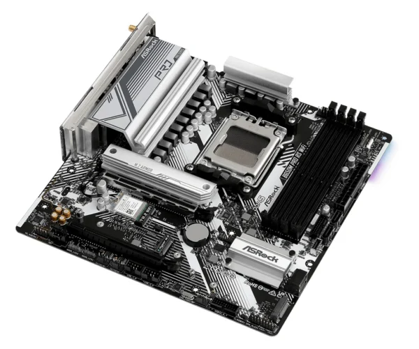 ASRock B650M Pro RS WiFi | AMD AM5 Micro-ATX Motherboard with DDR5, PCIe 5.0 & Wireless Connectivity - Image 3