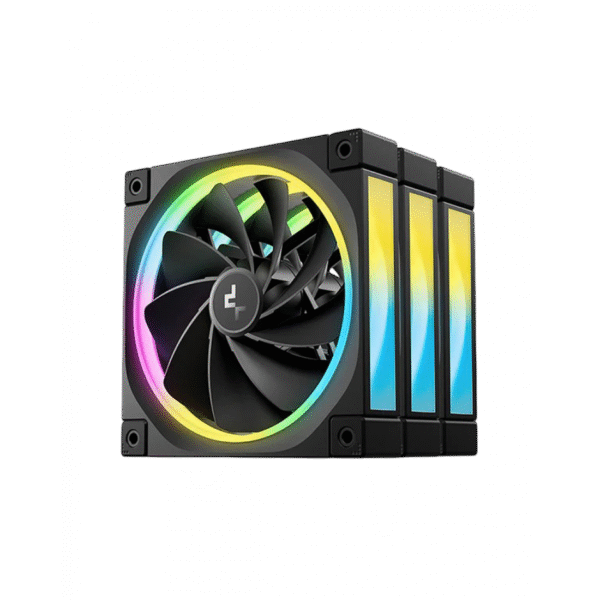 DEEPCOOL FL12 Reverse RGB Fans (3-Pack) – 120mm, ADD-RGB, PWM, High-Performance Cooling