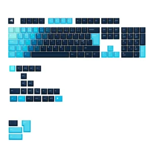 Glorious PBT Keycaps – Celestial Ice ANSI | Compatible with GMMK Keyboards