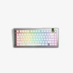 Glorious GMMK 3 PRO HE 75% Wireless Keyboard – Silver (US Layout) | Hall Effect Magnetic Switch Gaming Keyboard