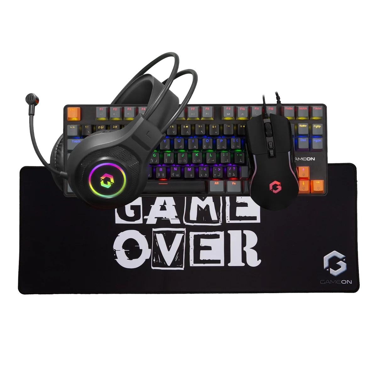 GAMEON VIPER X All-In-One Gaming Bundle – Mechanical Keyboard, Headset, Mouse & Mousepad