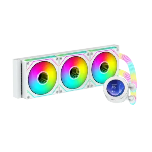 GAMEON Kraken N360 Liquid CPU Cooler – White, RGB, High-Speed Pump, Durable Teflon Tubing