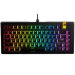 Glorious GMMK 3 HE 75% Prebuilt Wired Keyboard – Black (US Layout) | Hall Effect Magnetic Switch Gaming Keyboard