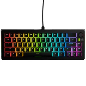 Glorious GMMK 3 Pro 65% Prebuilt Wired Keyboard – Black (US Layout) | Hot-Swappable Mechanical Gaming Keyboard