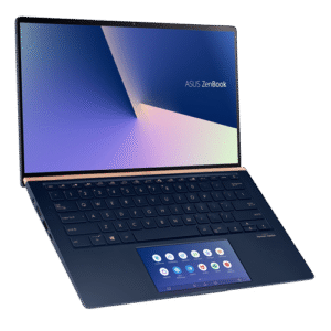 Asus ZenBook UX434 Laptop | Intel Core i7-10510U | 16GB RAM | 512GB SSD + 32GB Optane | 14" FHD Touch | Windows 10 | Royal Blue | English Keyboard