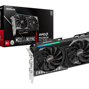 ASRock Radeon RX 9060 XT Challenger OC 8GB | Compact Overclocked Gaming GPU