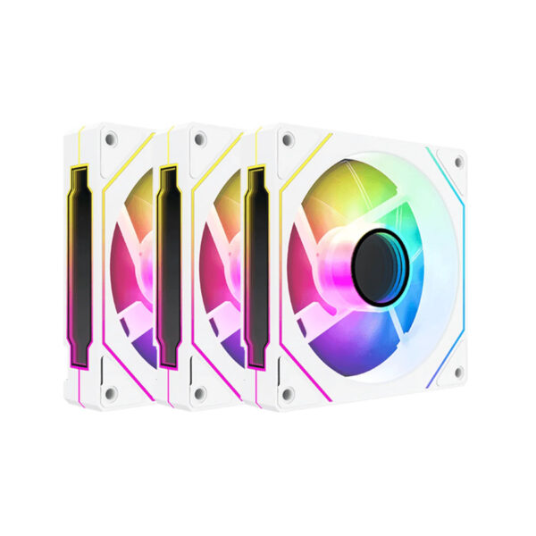 PANDORA Pack of 3 White Case Fans – High-Performance PC Cooling