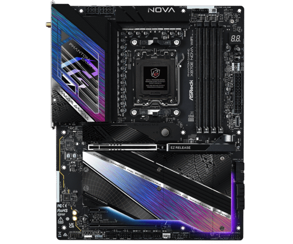 ASRock X870E Nova WiFi | AMD AM5 ATX Motherboard with DDR5, PCIe 5.0 & WiFi 7 - Image 2