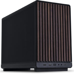 DAN Case A3 MATX Black with Wooden Panel – Compact & Stylish Gaming Case