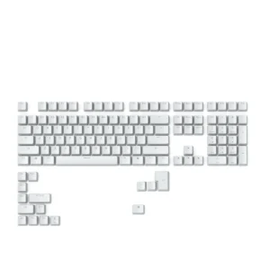 Glorious GMMK ABS Doubleshot V2 USA Base Kit – White (123 Keys) | Mechanical Keyboard Keycaps