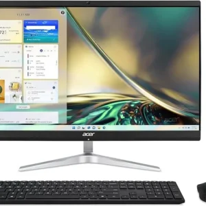 Acer Aspire C24-I750 All-in-One PC | Intel Core i7-1260P | 8GB RAM | 512GB SSD | 23.8" FHD | DOS | Black | English Keyboard