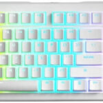 Glorious GMMK 3 100% Prebuilt Wired Keyboard – White (US Layout) | Full-Size Hot-Swappable Mechanical Keyboard