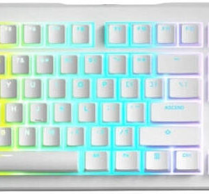 Glorious GMMK 3 100% Prebuilt Wired Keyboard – White (US Layout) | Full-Size Hot-Swappable Mechanical Keyboard
