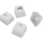 Glorious Aura V3 Keycaps – White US Layout | Retail Mechanical Keyboard Keycaps