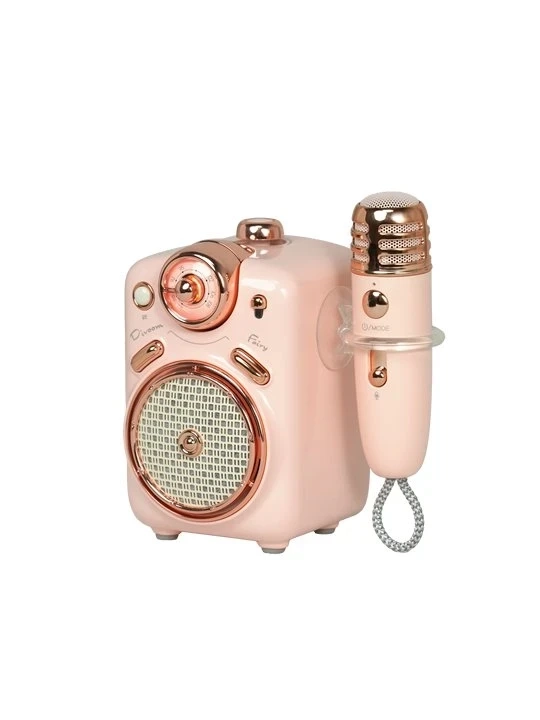 Divoom Fairy-2 Portable Karaoke Bluetooth Speaker - Pink