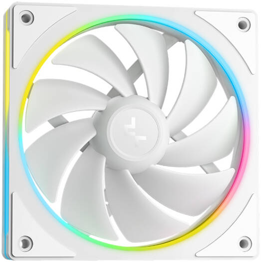 DEEPCOOL LM240 A-RGB White AIO Liquid CPU Cooler – 240mm Radiator with Customizable 2.4" IPS LCD Screen - Image 2