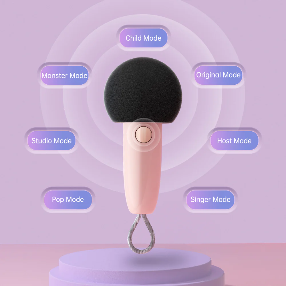 Divoom Fairy-2 Portable Karaoke Bluetooth Speaker - Pink - Image 2