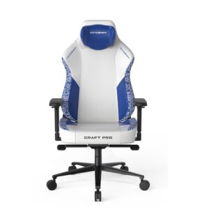 DXRacer Craft Pro Gaming Chair Stripes3 | Ergonomic | Adjustable | White & Blue