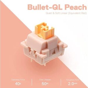 Redragon BULLET-QL Mechanical Switch – 24-Pack High-Performance Keyboard Switches