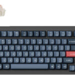 Keychron V1 Max QMK/VIA Wireless RGB Mechanical Keyboard | Arabic Layout, Gateron Jupiter Red Switch - Black