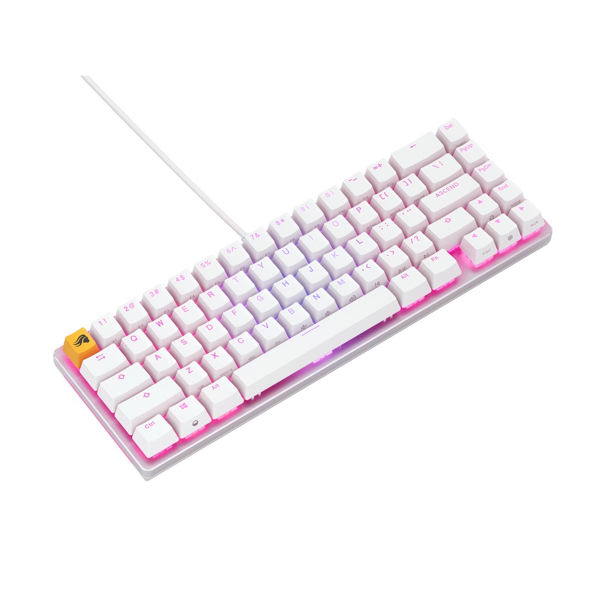 Glorious GMMK V2 65% Barebones Mechanical Keyboard – White | Hot-Swappable Compact Gaming Keyboard - Image 3