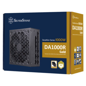 SilverStone DA1000R Gold – 1000W ATX 3.0/3.1 Power Supply, Cybenetics Gold, Fully Modular, PCIe 5 Ready