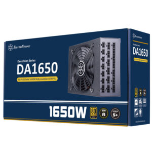 SilverStone DA1650 Gold – 1650W ATX Power Supply, 80 PLUS Gold, Fully Modular