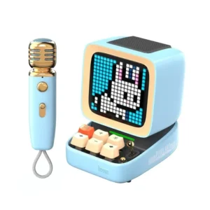 Divoom DitooMic Pixel Art Karaoke Speaker - Blue