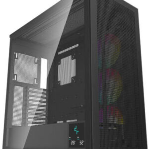 DEEPCOOL Morpheus Black PC Case – Mid-Tower Gaming Case with Modern Design
