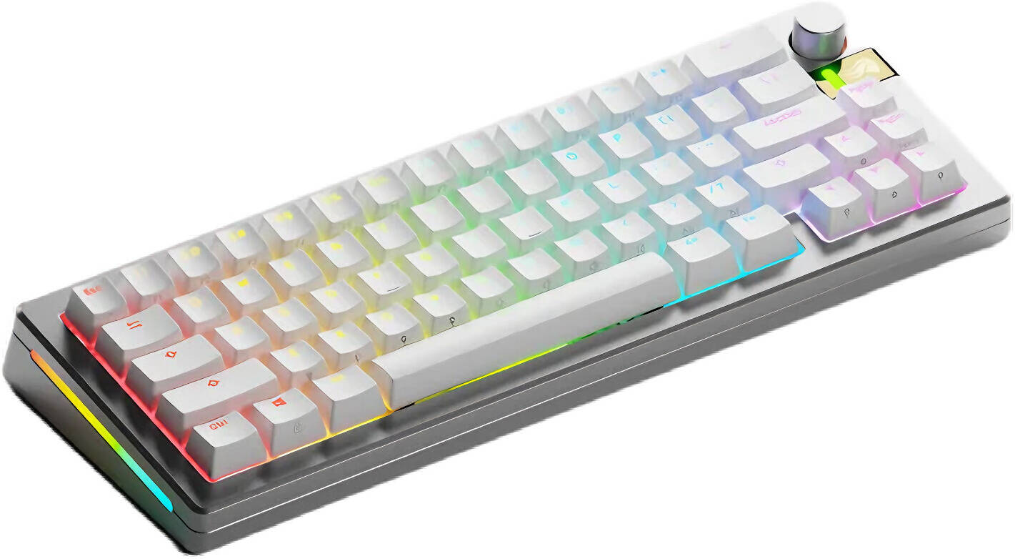 Glorious GMMK 3 PRO HE 65% Wireless Keyboard – Silver (US Layout) | Hall Effect Magnetic Gaming Keyboard - Image 2