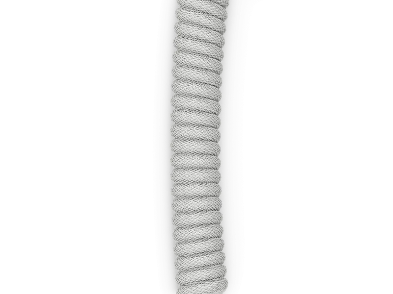 Glorious GMMK Coiled Cable – Ghost White (New PKG) | Premium Mechanical Keyboard Cable - Image 3