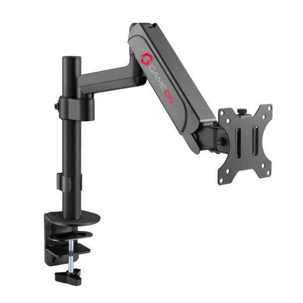 GAMEON GO-3363 Pole-Mounted Gas Spring Single Monitor Arm – Black, Adjustable Stand for 17"–32" Screens - Image 4