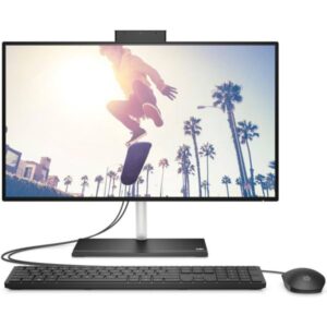 HP AIO 27-CB1011NH 27" All-in-One PC | Intel Core i7-1255U | 16GB RAM | 1TB SSD | FHD Non-Touch | DOS | Black | English Keyboard