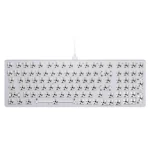 Glorious GMMK 2 Full-Size Barebones Mechanical Keyboard – White | Hot-Swappable ANSI USA Layout
