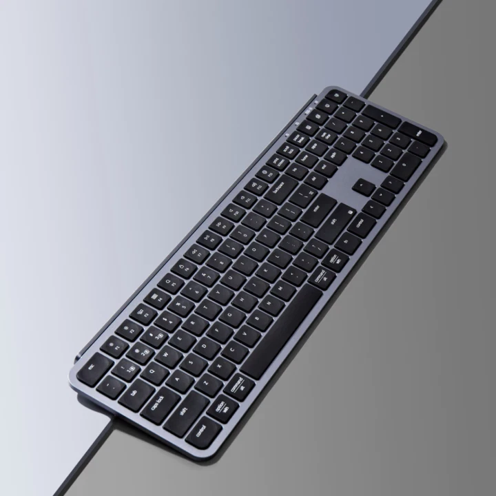 Keychron B6 Pro Full-Size Ultra-Slim Wireless Keyboard - Space Grey - Image 4