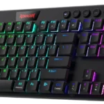 Redragon K618RGB-PRO Horus Pro Wireless & Wired Gaming Keyboard – Low-Profile, Red Switch, RGB