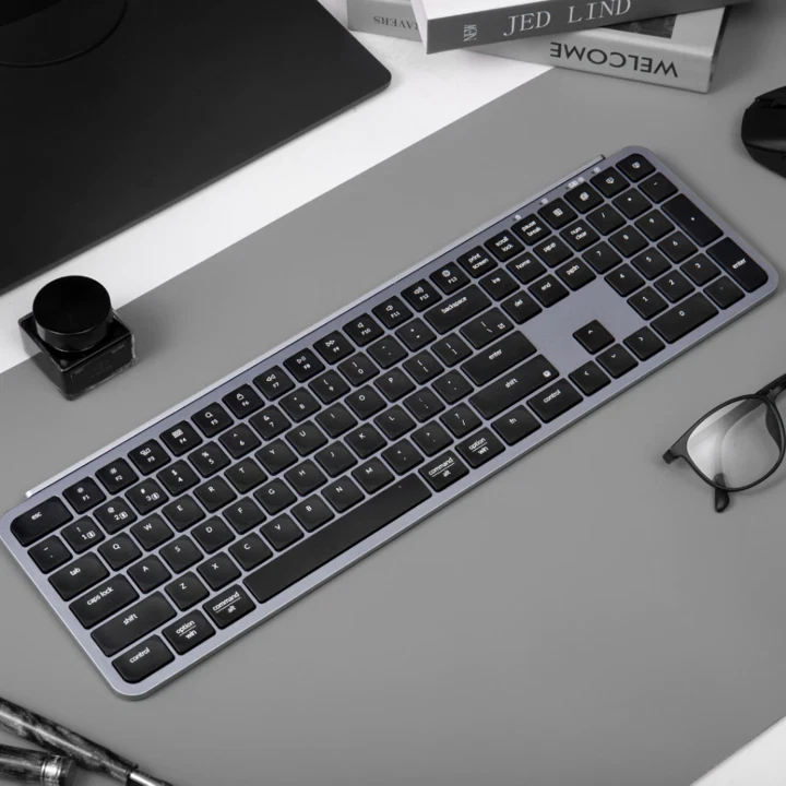 Keychron B6 Pro Full-Size Ultra-Slim Wireless Keyboard - Space Grey - Image 3