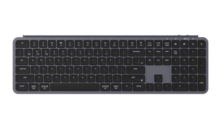 Keychron B6 Pro Full-Size Ultra-Slim Wireless Keyboard - Space Grey