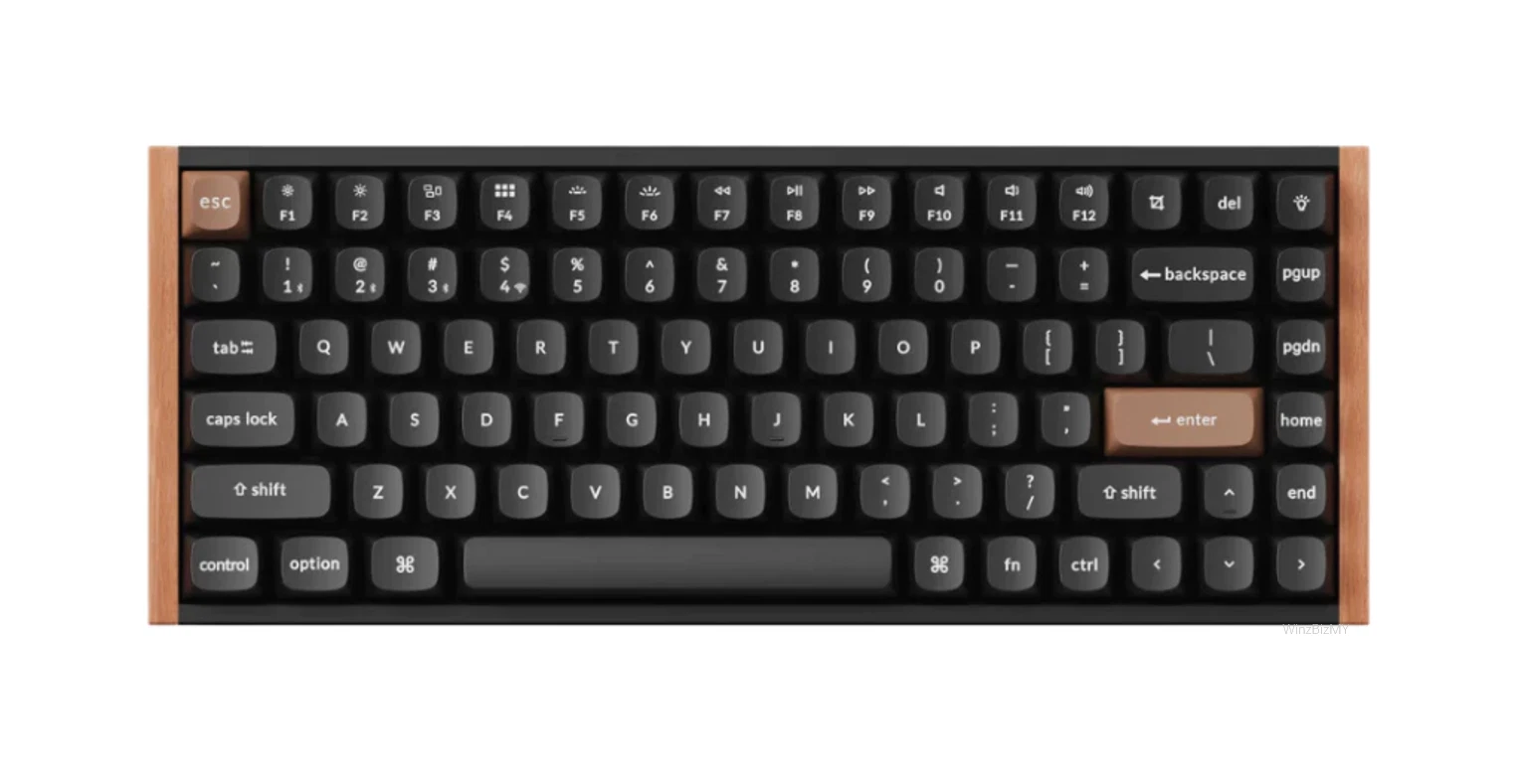 Keychron K2 HE Wireless Mechanical Gaming Keyboard | Arabic Layout, Magnetic Switch - Black (Special Edition)