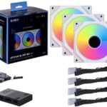 LIAN LI UNI FAN SL-INFINITY Wireless 120mm White (3-Pack with Controller) – Premium RGB PWM Case Fans