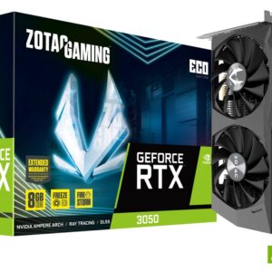 ZOTAC GAMING GeForce RTX 3050 ECO – 8GB GDDR6 Efficient Gaming Graphics Card