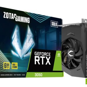 ZOTAC GAMING GeForce RTX 3050 Solo – 6GB GDDR6 Compact Gaming Graphics Card
