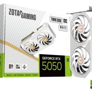 ZOTAC GAMING GeForce RTX 5050 Twin Edge OC – White Edition – 8GB GDDR6 Gaming Graphics Card